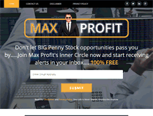 Tablet Screenshot of maxprofit.com